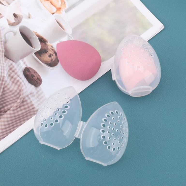 Kit Esponja De Maquiagem + Estojo para viagem