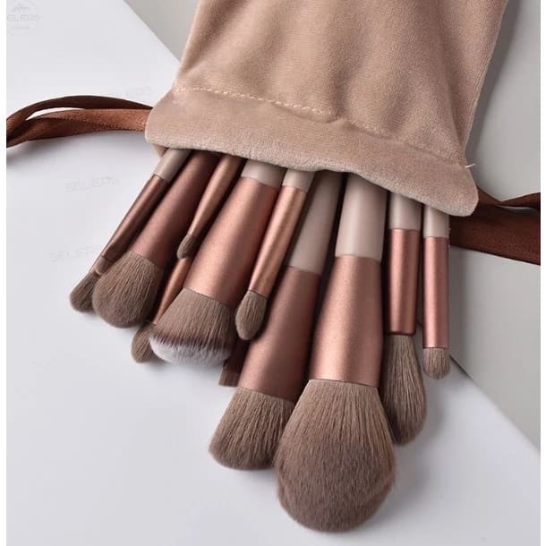 Kit 13 Pçs Pincéis De Maquiagem Contorno Profissional - Boa qualidade